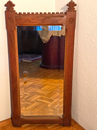 Antiker wandspiegel jugendstil - wandspiegel,